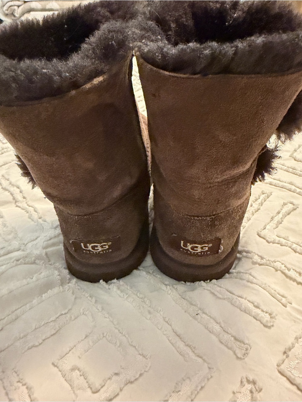 UGG Women's Shearling Boots in Dark Brown